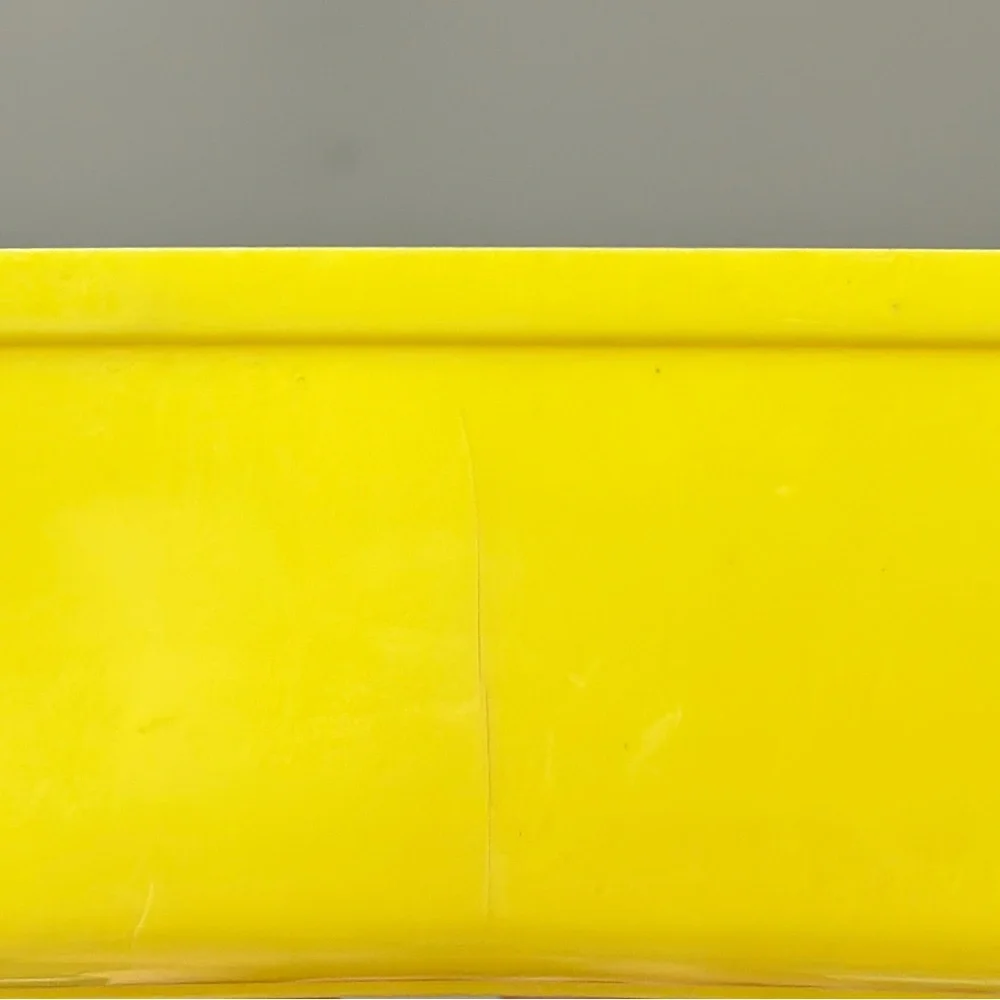 Vintage Lustroware Plastic Refrigerator Dish Yellow with Clear Lid Retro MCM 8”